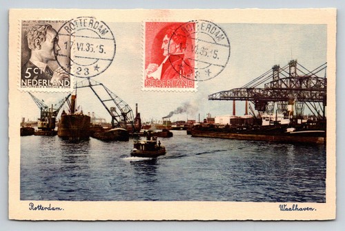 1935 rotterdam waalhaven porto - rotterdam,