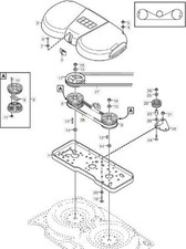 Cinghia dentata piatto lame trattorino VILLA 95 M STIGA 9585-0095-01 ORIGINALE