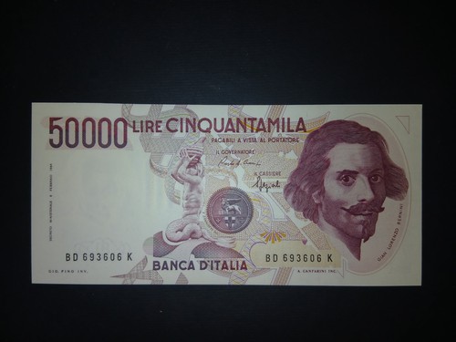 50000 lire bernini tipo - 50000,