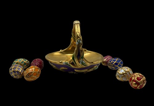 House faberge spring basket - of,