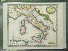ANTICA CARTINA MAPPA ITALIA