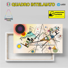 Quadri moderni Stampa su tela Cm 120x70 XXL Pezzo Quadro Moderno kandinsky Arte