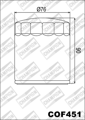 Cof451 filtro olio champion - cof451,