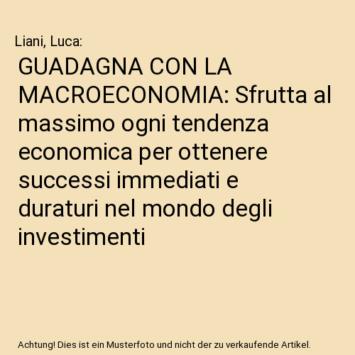 Guadagna con macroeconomia - con, la