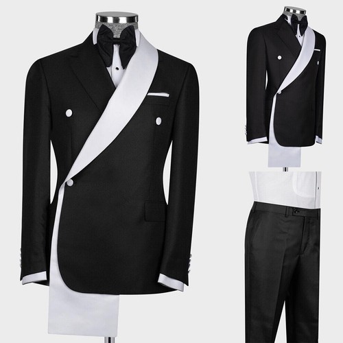 Blazer uomo nero stampato