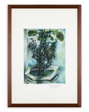 ERCOLE PIGNATELLI (Lecce 1935) Quadro Opera Litografia in Cornice Firma cm 70x50