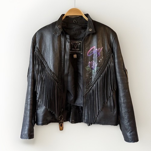 Giacca biker barneys pelle - biker,