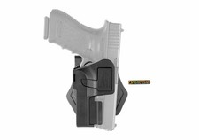 Amomax Fondina Universale per pistole con rail, Nera 