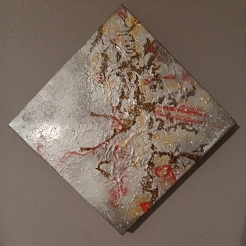 Quadro astratto materico - astratto, cosmo