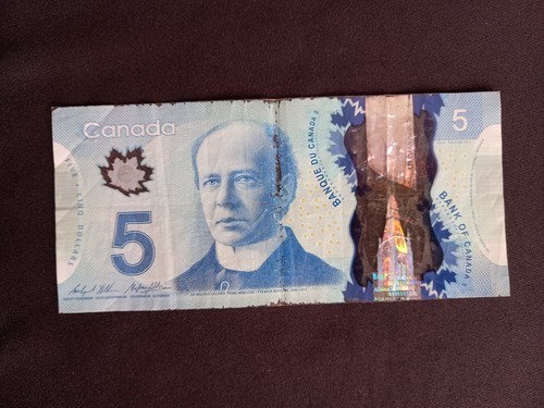 Banconota polimero canada 5 - polimero,