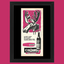 Anni ' 50  * Pubblicità Originale "Cinzano - NICO EDEL, Vermouth Cinzano, Tipo 2