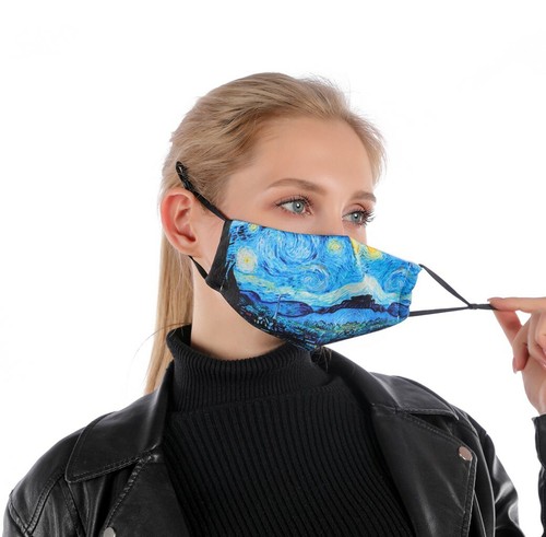 Maschera viso villaggio blu - villaggio,