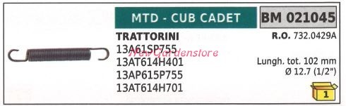 Molla trazione semovenza mtd - molla,