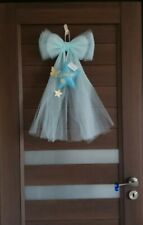 fiocco nascita coccarda ricamo