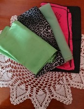 5 foulard sciarpa fazzoletto da collo donna vintage