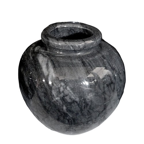 Vaso marmo grigio portafiori - vaso,