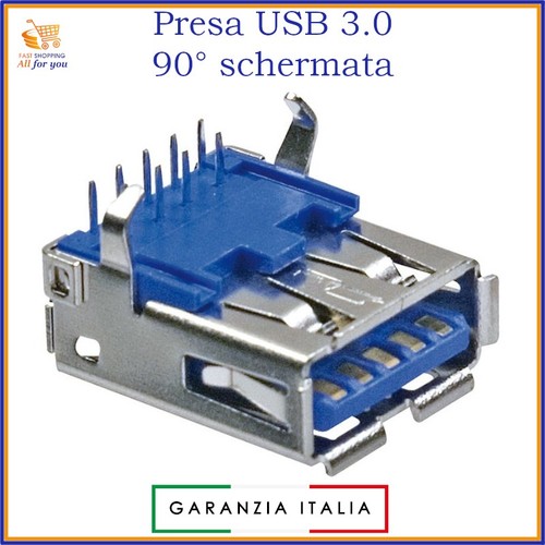 Presa usb pannello blu - presa,