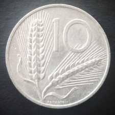 Italy 1953 ~ 10 Lire Coin  ~