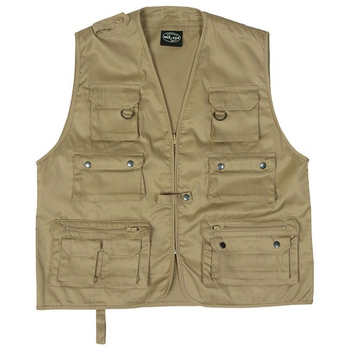 Mil tec gilet outdoor khaki - outdoor,