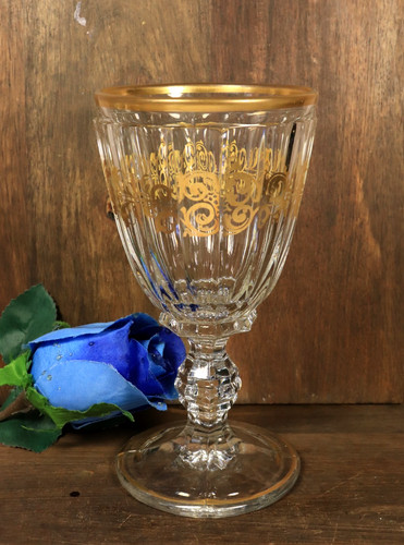 Verre vin ancien cristal - vin,