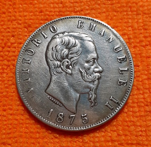 Lire 1875 zecca roma - lire, 25