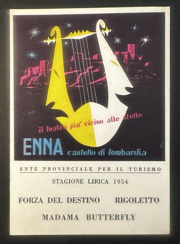 Cartolina enna castello - cartolina,
