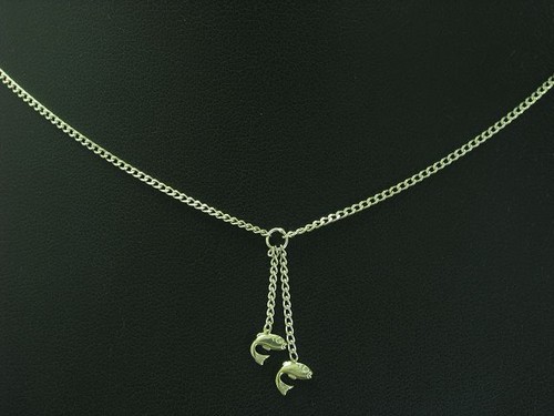 Collana argento 835 - /, pesci
