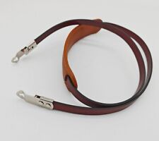 Tracolla in vera pelle con