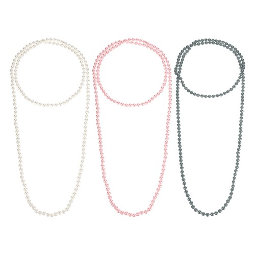 Collane perle finte lunghe - 3,