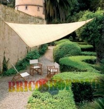 Vela Vele Ombreggiante Tenda Telo Triangolare 5x5x5 Giardino Beige Positano