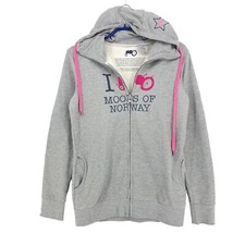 Moods Of Norway Maglione Cardigan Slim Fit Con Zip Completo Donna Taglia M