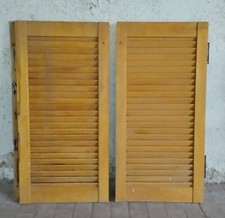 coppia di PERSIANE in legno da interno  cm 38x77