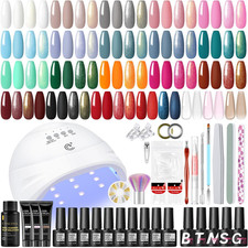 Kit Semipermanente Unghie Professionale,Kit 20 Colori Smalti Semipermanenti per 