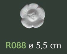 Rosone gesso bianco per - in,