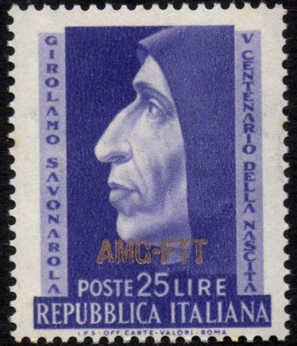 Trieste zona amg ftt 1952 - zona,