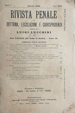 Rivista penale agosto 1916