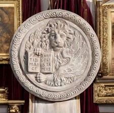 Bassorilievo leone San Marco moeca terracotta da appendere murare 42 /cm gelo ok