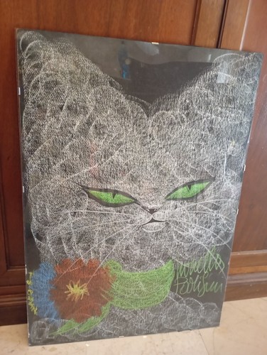 Carboncino colorato gatto - carboncino,