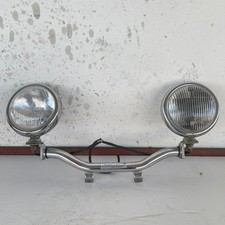 coppia fari aggiuntivi con asta supporto moto custom FEELING