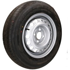Rimorchio 155/80R13 pneumatico e cerchio ruota 84N 500kg 100mm PCD 4 borchie