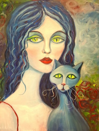 Dipinto olio originale - , ragazza