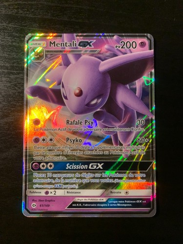 Carte pokémon mentali gx - mentali,