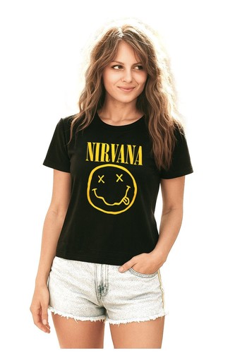 Shirt nirvana smile - nirvana, donna