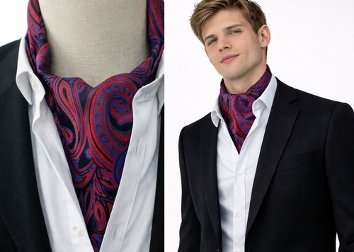 Cravatta uomo ascot - uomo, paisley