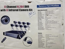 DVR 8 canali H.264 con kit 8