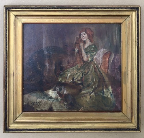 Quadro olio albert janesch - quadro,
