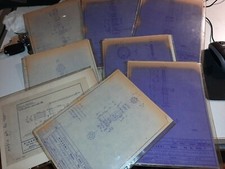 lotto disegni RIGARMI BRESCIA  1960s attrezzatura per PISTOLA CALIBRO 6,35 