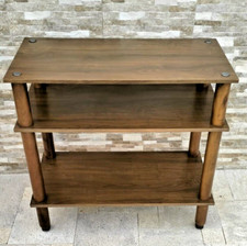 Carrello da casa a 3 piani in legno.