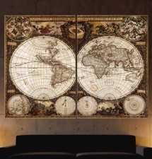 Mappamondo antico astratto - mappamondo,