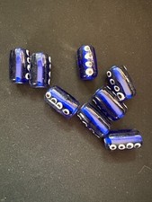 8 perle di vetro Millefiori